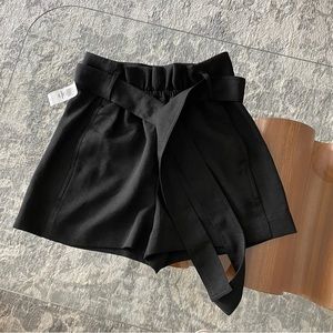 ARITZIA WILFRED New Paperbag Shorts (Black) NWT